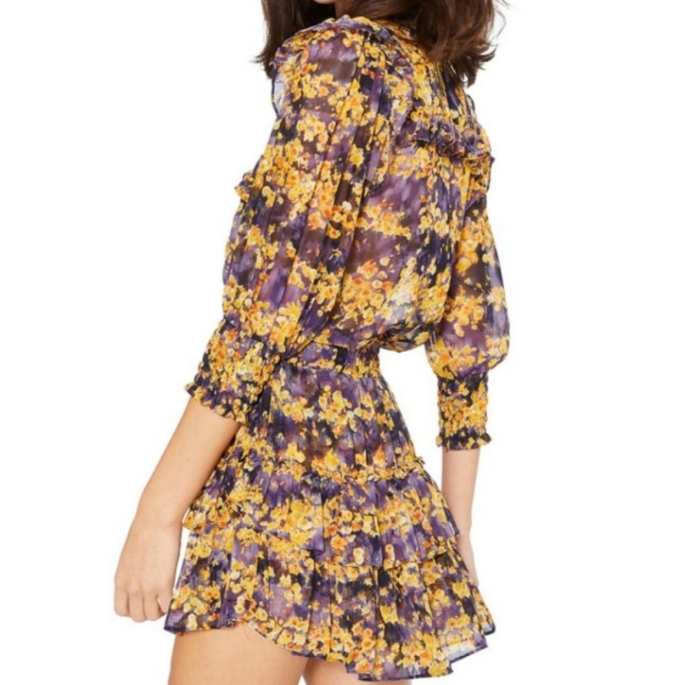 Misa Riona Tiered Ruffle Floral Mini Dress - Picture 11 of 11